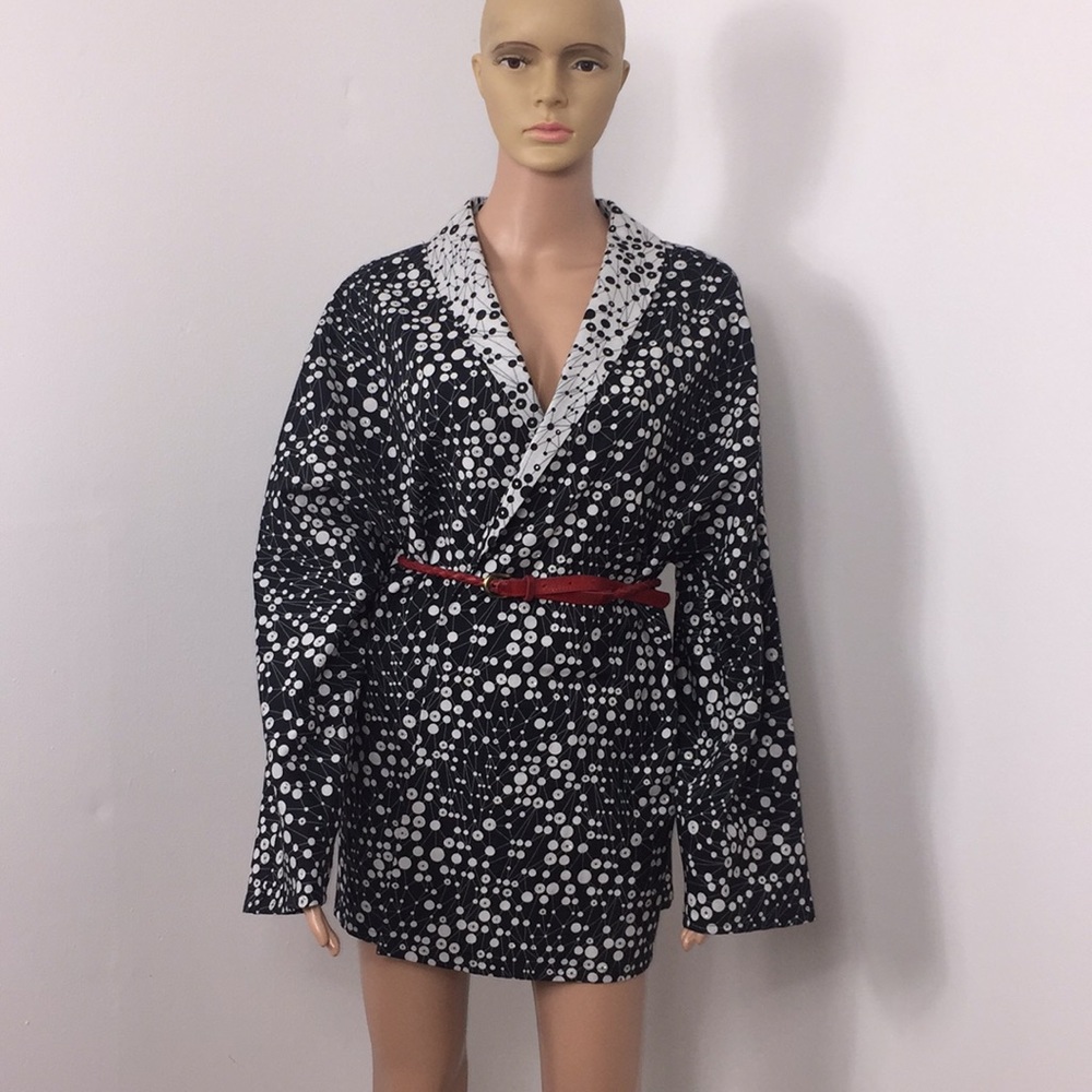 NWT EMMELLE Reversible long dolman sleeve jacket